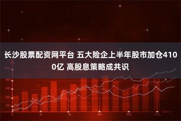 长沙股票配资网平台 五大险企上半年股市加仓4100亿 高股息策略成共识