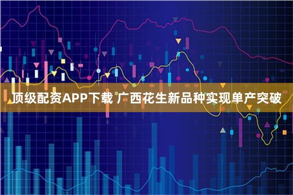 顶级配资APP下载 广西花生新品种实现单产突破