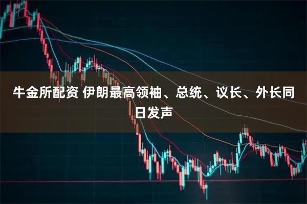 牛金所配资 伊朗最高领袖、总统、议长、外长同日发声